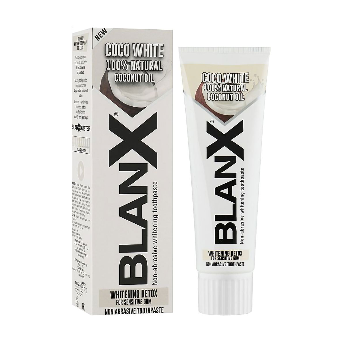 Неабразивна відбілювальна зубна паста Blanx Coco White Toothpaste, 75 мл